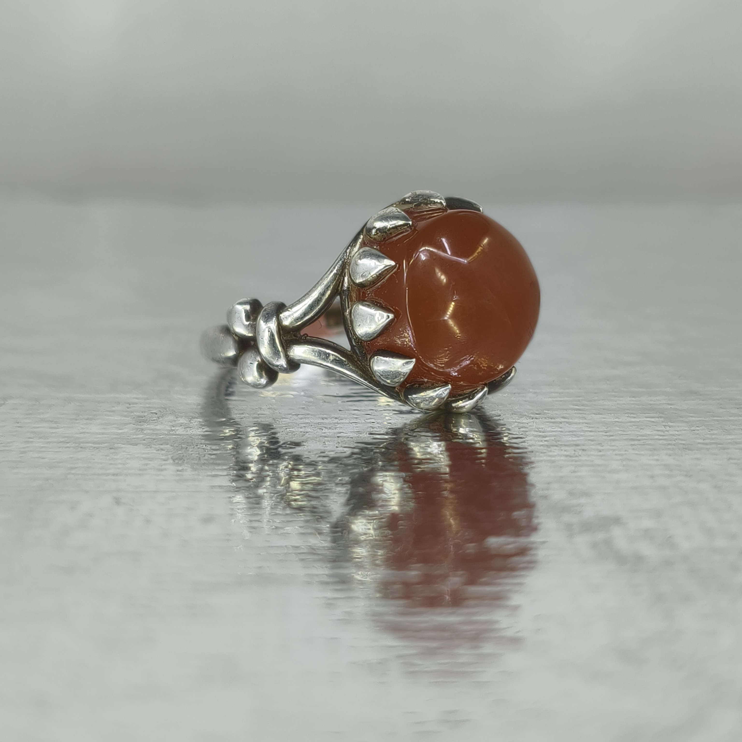 انگشتر نقره مردانه عقیق یمن(استوک)