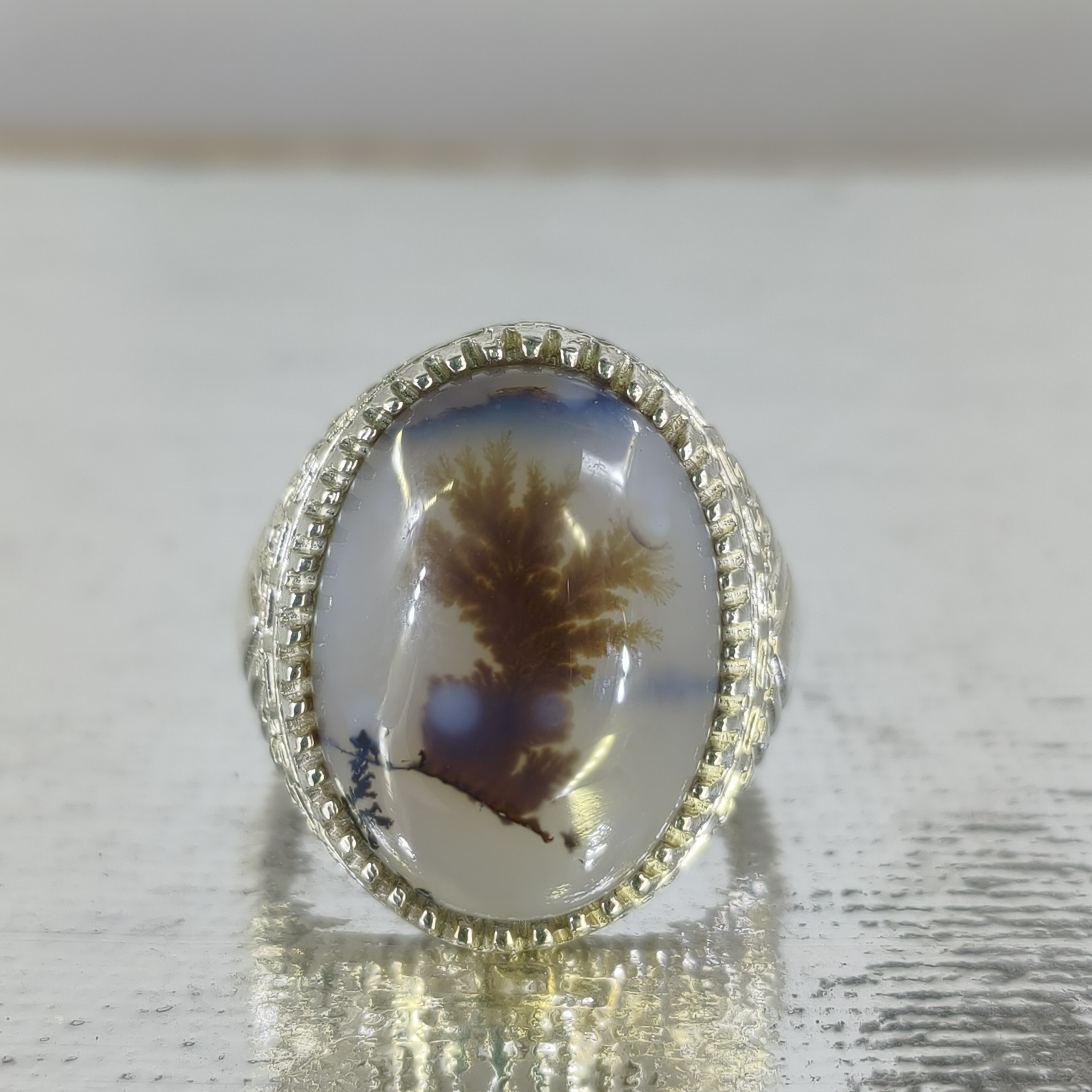 انگشتر نقره مردانه شجر قائن